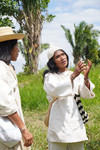 Zwei Kogi auf ihrem angestammten Land in Kolumbien