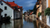 Hochwasser in Stadt