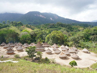 Hütten der Kogi im Gebirge der Sierra Nevada de Santa Marta in Kolumbien.