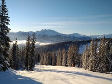 Skigebiet im Winter