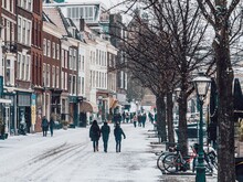 Schnee auf Straße 