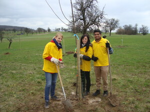 Natalia Stark, Sabrina Bischoff und Michael Wiedenmann packen tatkräftig an. Sabrina Bischoff