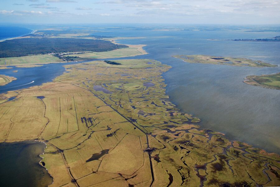 Insel Kirr aus der Vogelperspektive