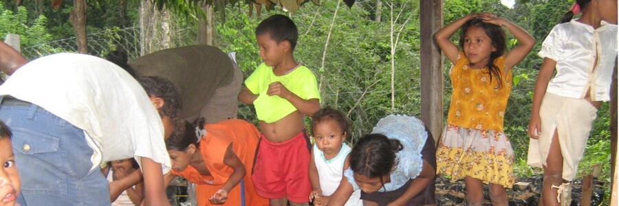 In der Gemeinde Bermudaz helfen alle mit, die neue Baumschule einzurichten.